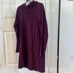 Purple Hooded Dress